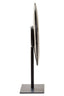 Hamilton Interiors Accessories Salmo Small Black Marble Round Dia 20cm Disc Sculpture House of Isabella UK