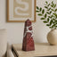 Hamilton Interiors Accessories Salmo Small Red Marble Obelisk House of Isabella UK