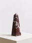 Hamilton Interiors Accessories Salmo Small Red Marble Obelisk House of Isabella UK