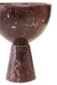Hamilton Interiors Accessories Salmo Small Red Marble Pedestal Bowl House of Isabella UK