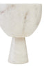 Hamilton Interiors Accessories Salmo Small White Marble Pedestal Bowl House of Isabella UK