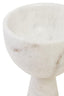 Hamilton Interiors Accessories Salmo Small White Marble Pedestal Bowl House of Isabella UK