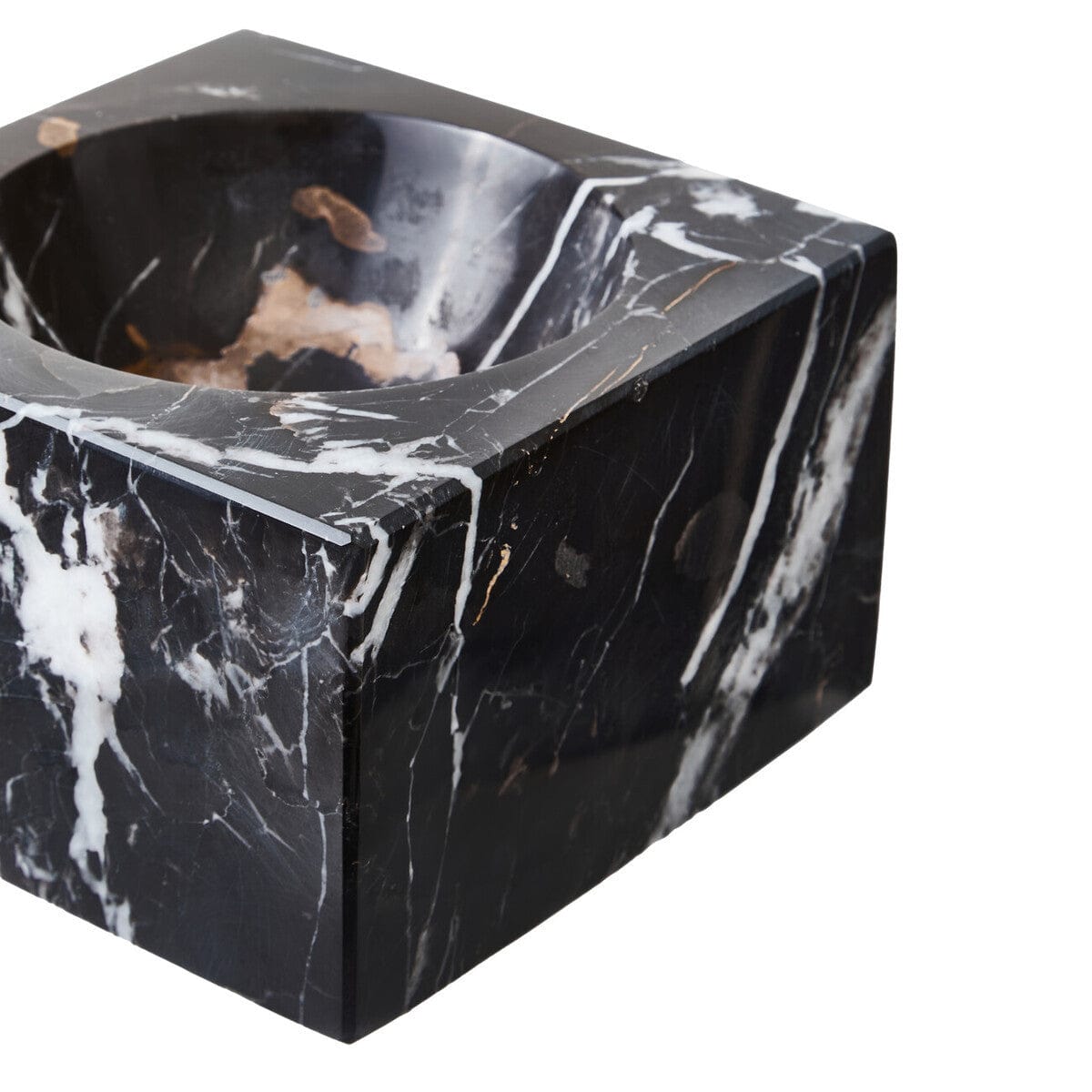 Hamilton Interiors Accessories Salmo Square Black Marble Bowl House of Isabella UK