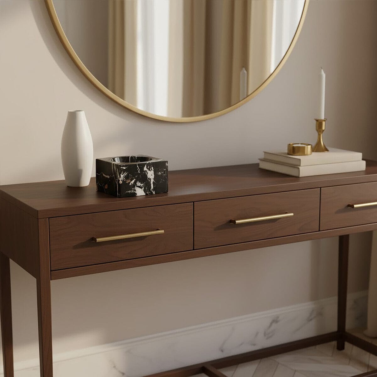 Hamilton Interiors Accessories Salmo Square Black Marble Bowl House of Isabella UK