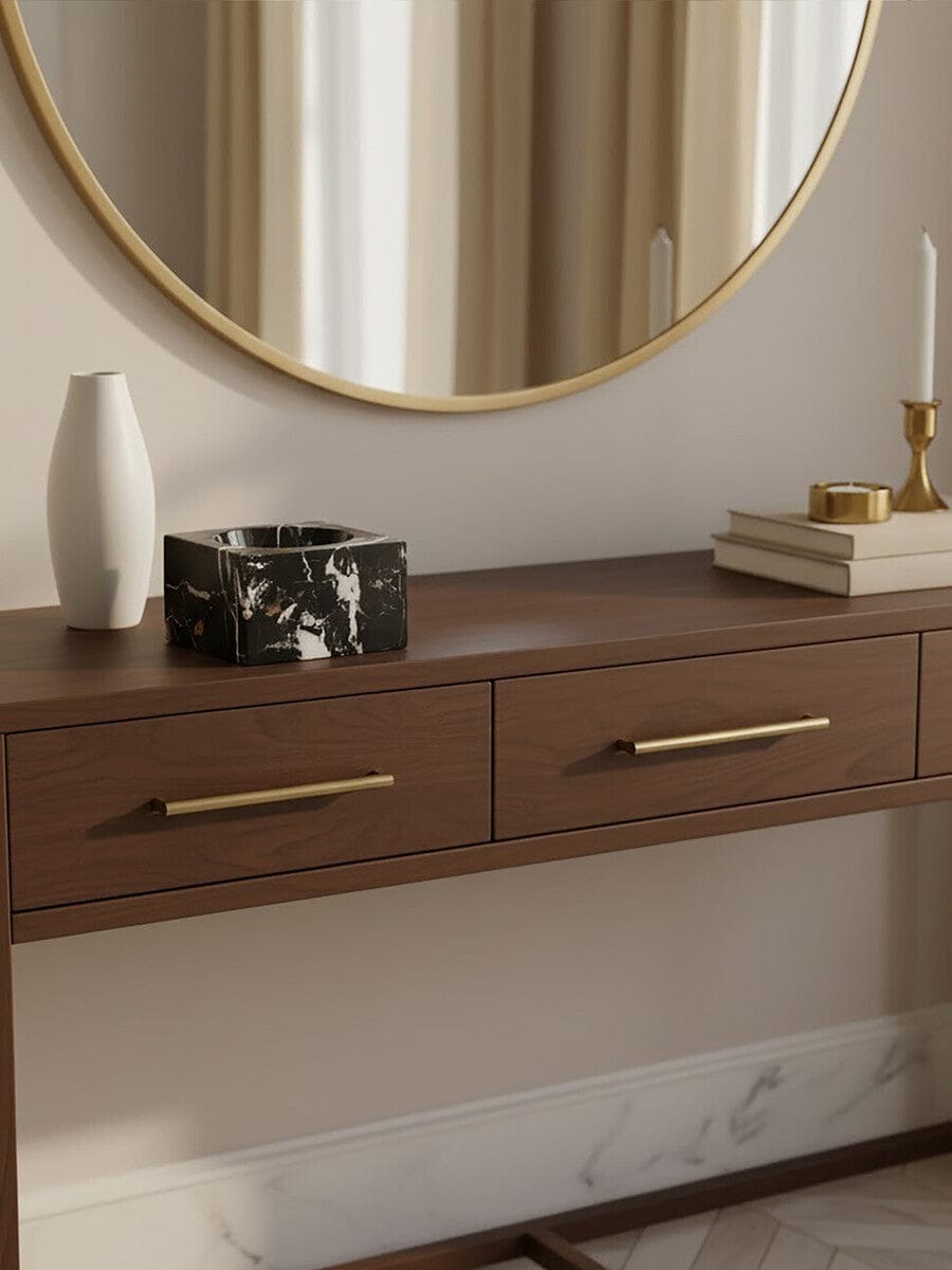 Hamilton Interiors Accessories Salmo Square Black Marble Bowl House of Isabella UK