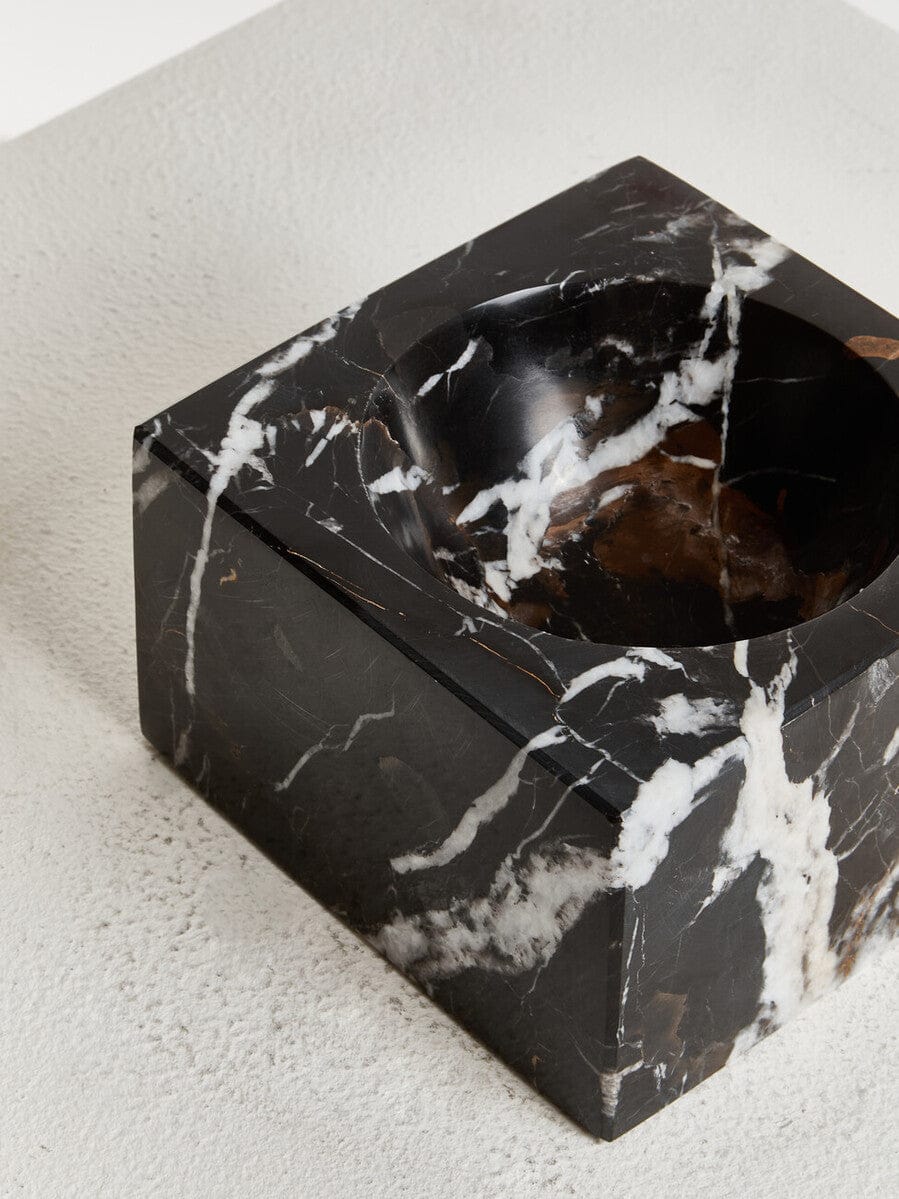 Hamilton Interiors Accessories Salmo Square Black Marble Bowl House of Isabella UK