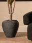 Hamilton Interiors Accessories Sanai Cotton Mache Large Black Planter House of Isabella UK