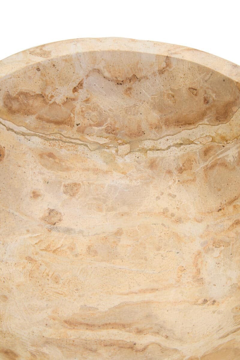 Hamilton Interiors Accessories Santino Chocolate Marble Pedestal Bowl House of Isabella UK