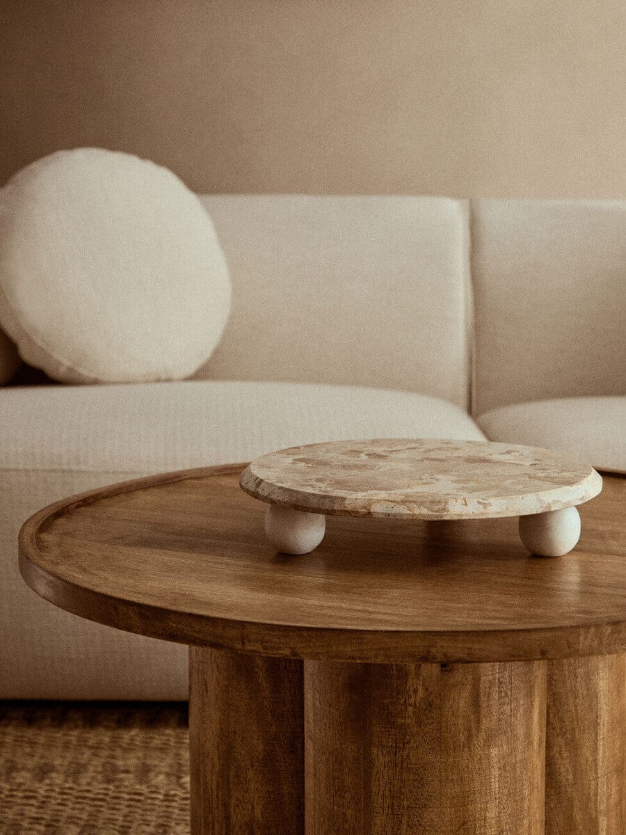 Hamilton Interiors Accessories Santino Chocolate Marble Riser House of Isabella UK