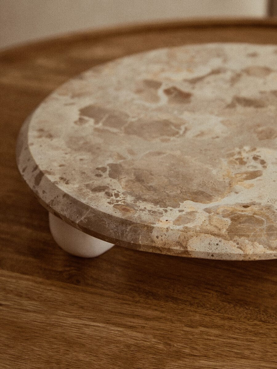 Hamilton Interiors Accessories Santino Chocolate Marble Riser House of Isabella UK