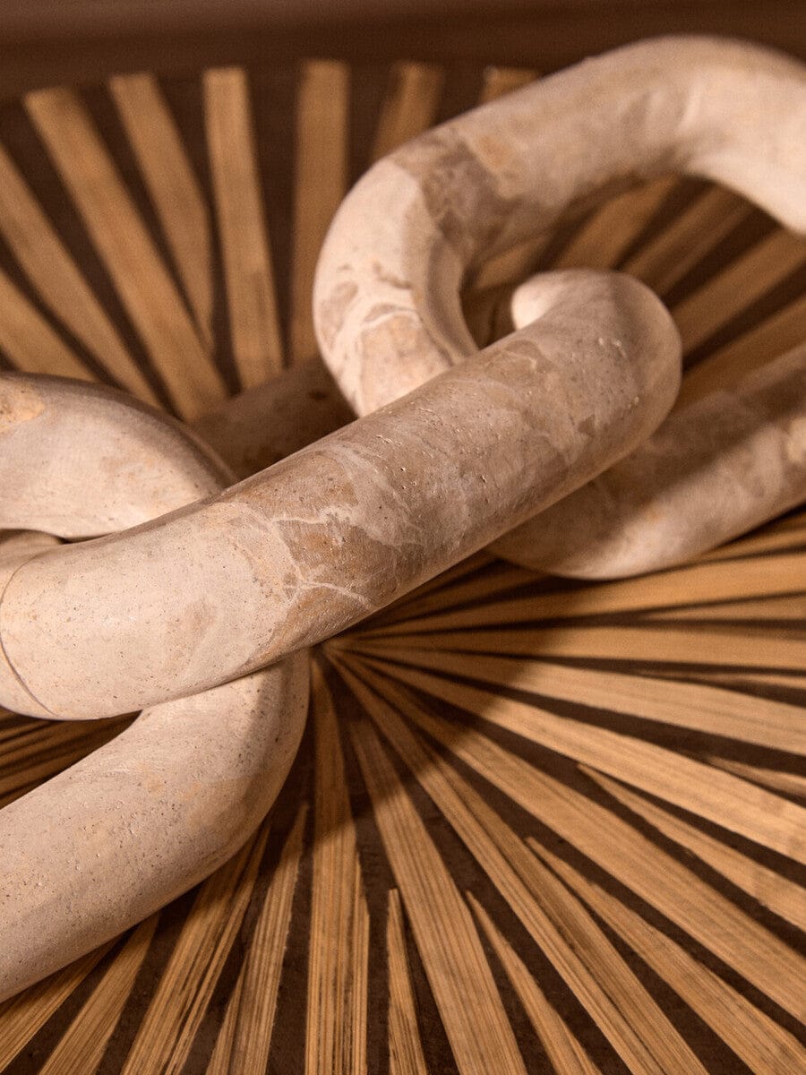 Hamilton Interiors Accessories Santino Chocolate Marble Three Link Chain House of Isabella UK