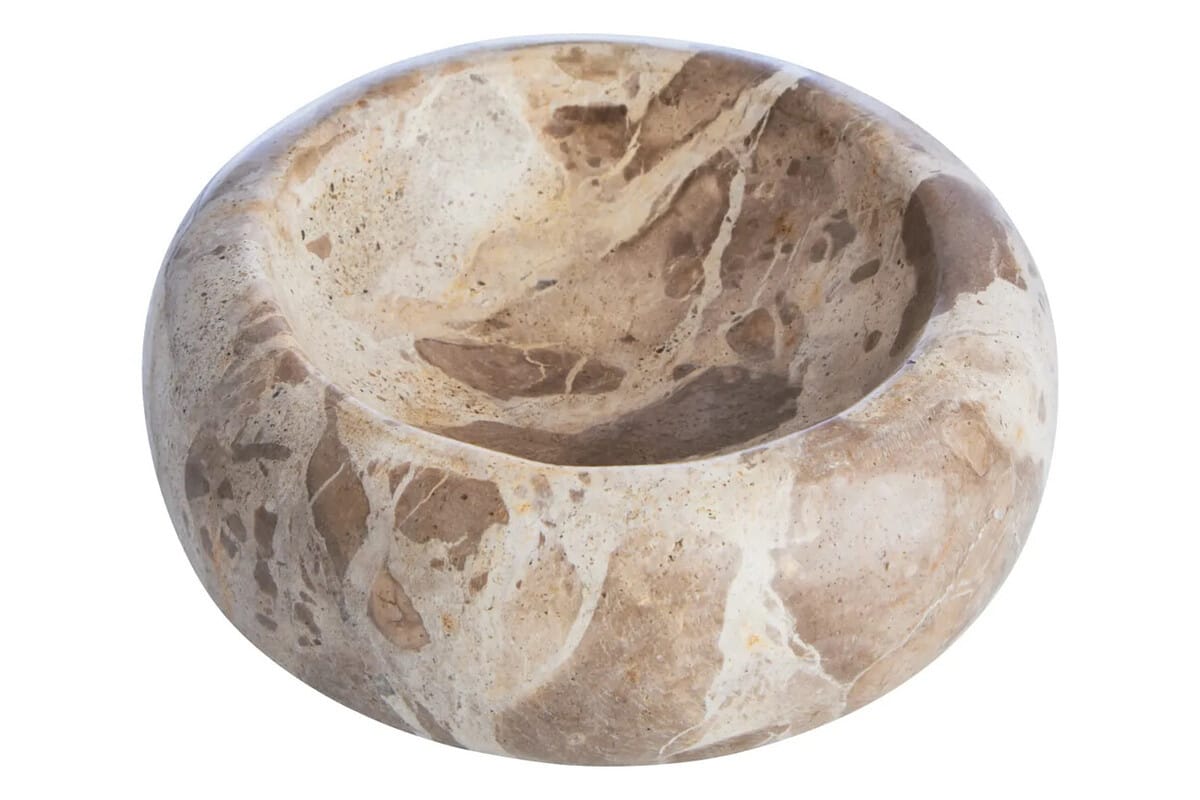 Hamilton Interiors Accessories Santino Chocolate Marble Trinket Bowl House of Isabella UK