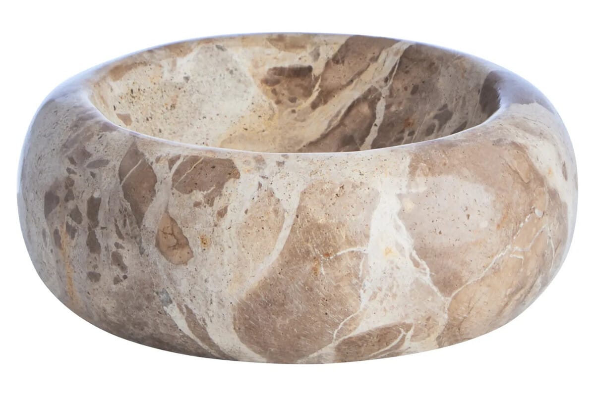 Hamilton Interiors Accessories Santino Chocolate Marble Trinket Bowl House of Isabella UK
