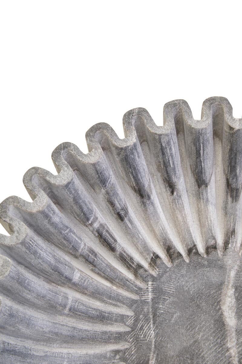 Hamilton Interiors Accessories Savio Large Grey Fluted Marble Bowl House of Isabella UK
