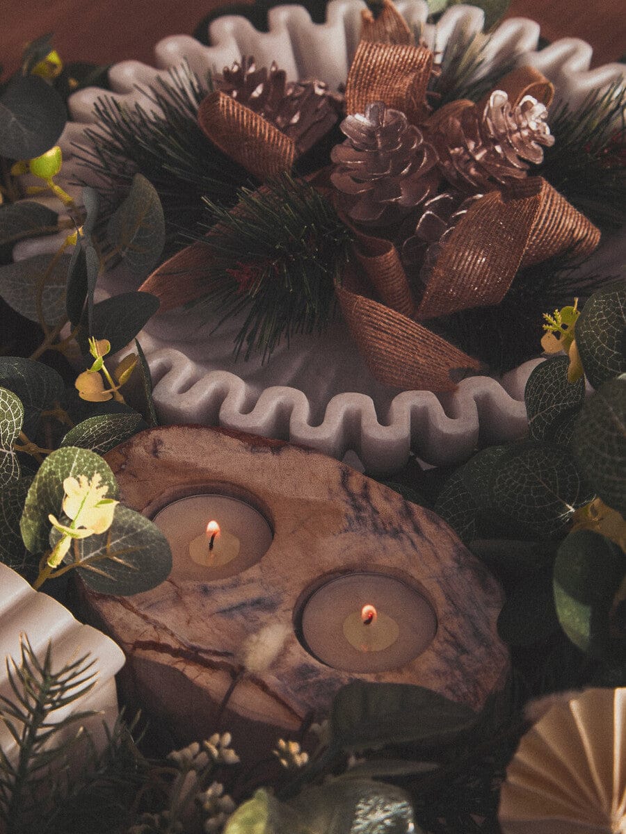 Hamilton Interiors Accessories Savio Large White Fluted Marble Bowl House of Isabella UK