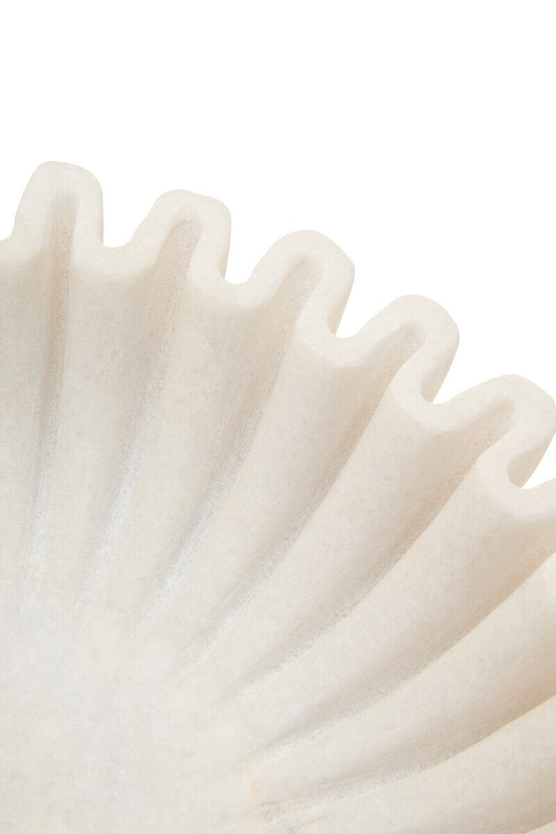 Hamilton Interiors Accessories Savio Small White Fluted Marble Bowl House of Isabella UK