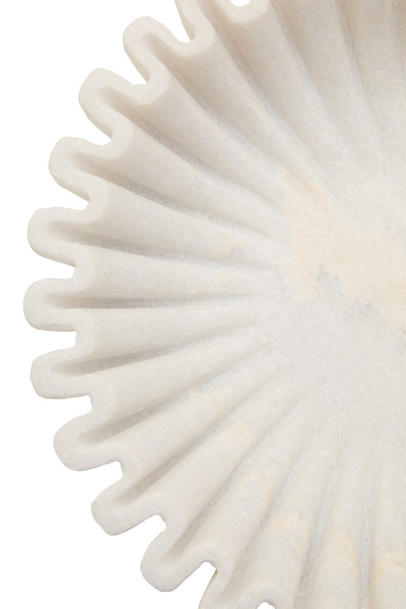 Hamilton Interiors Accessories Savio Small White Fluted Marble Bowl House of Isabella UK