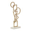 Hamilton Interiors Accessories Simbolo Gold Metal Sculpture On Marble Base House of Isabella UK