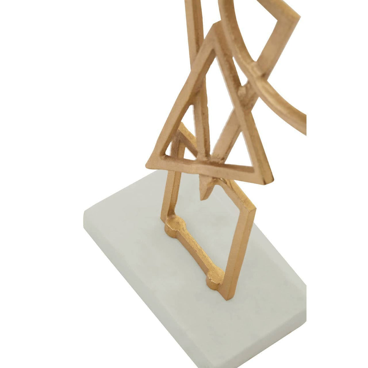 Hamilton Interiors Accessories Simbolo Gold Metal Sculpture On Marble Base House of Isabella UK
