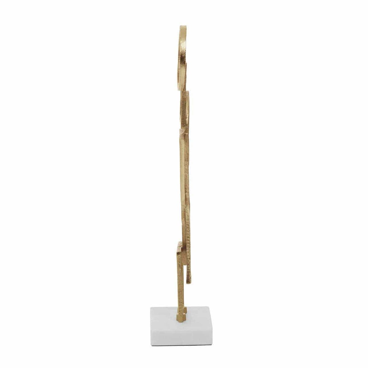 Hamilton Interiors Accessories Simbolo Gold Metal Sculpture On Marble Base House of Isabella UK