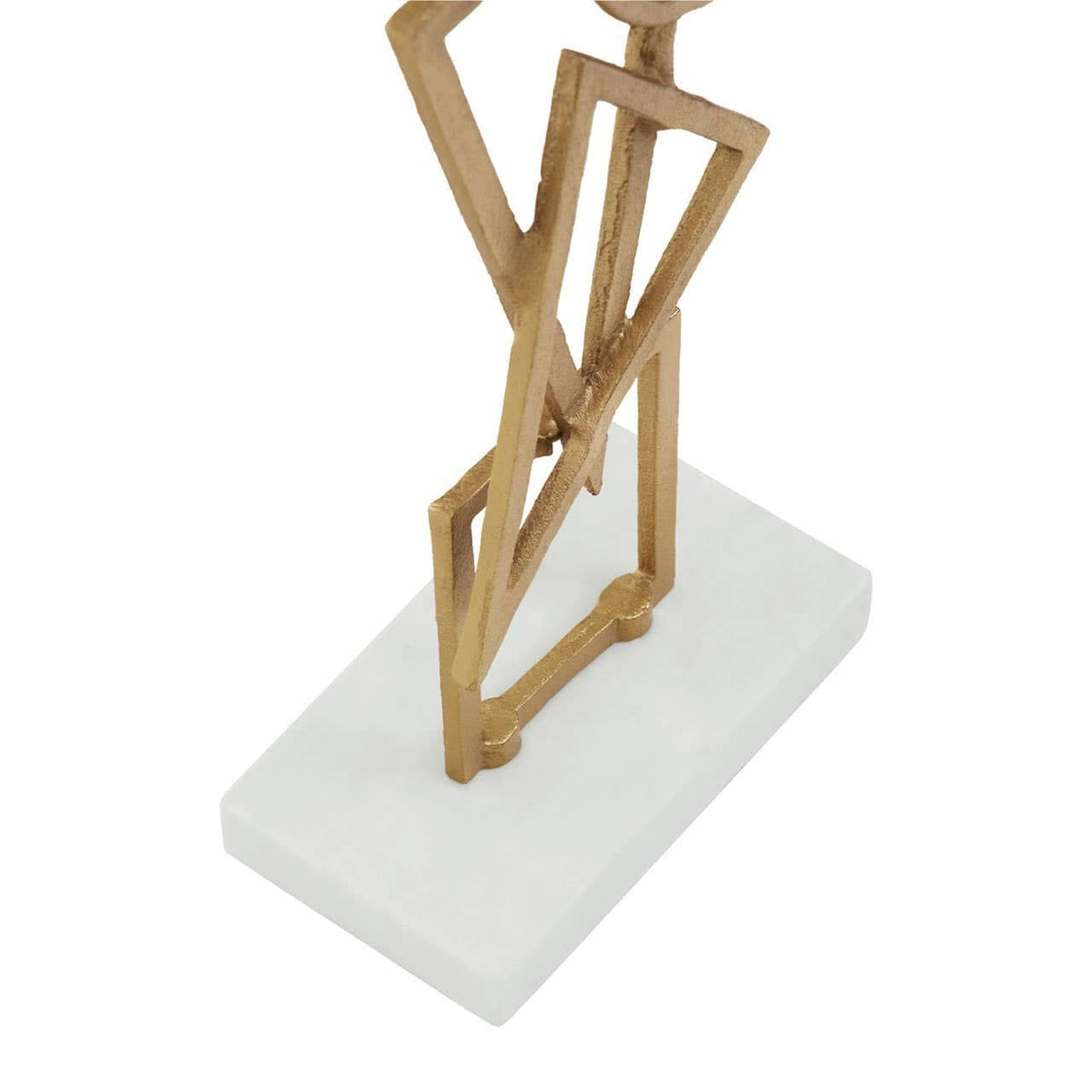 Hamilton Interiors Accessories Simbolo Gold Metal Sculpture On Marble Base House of Isabella UK