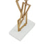 Hamilton Interiors Accessories Simbolo Gold Metal Sculpture On Marble Base House of Isabella UK