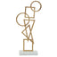 Hamilton Interiors Accessories Simbolo Gold Metal Sculpture On Marble Base House of Isabella UK