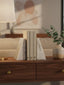 Hamilton Interiors Accessories Soma Set of Two Striped White Marble Bookends House of Isabella UK