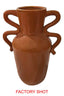 Hamilton Interiors Accessories Sonata Large Burnt Orange Vase with Abstract Handles House of Isabella UK