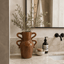 Hamilton Interiors Accessories Sonata Large Burnt Orange Vase with Abstract Handles House of Isabella UK