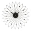 Hamilton Interiors Accessories Styro Black Metal Clock House of Isabella UK