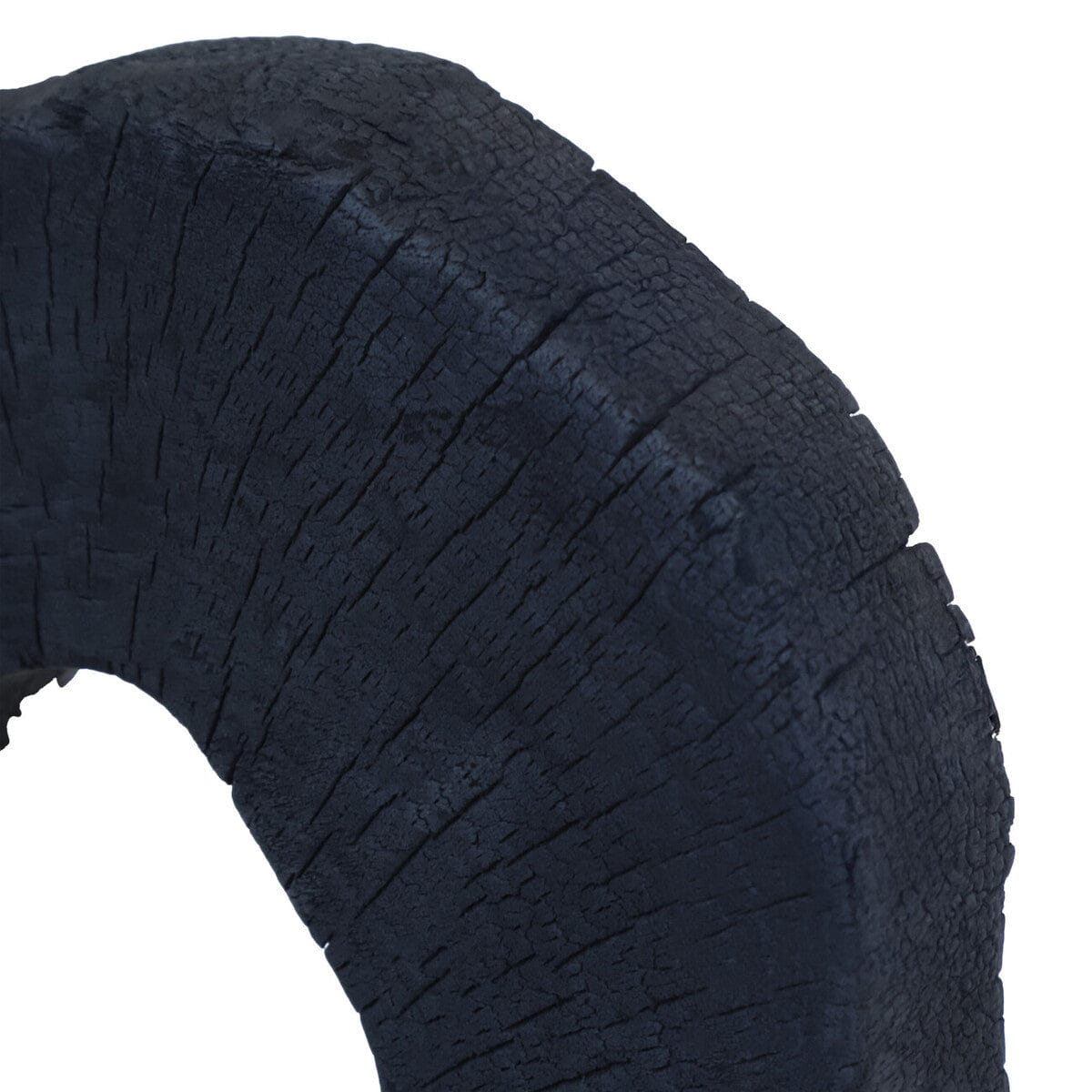 Hamilton Interiors Accessories Tibor Black Mango Wood Sculpture with Travertine Base House of Isabella UK