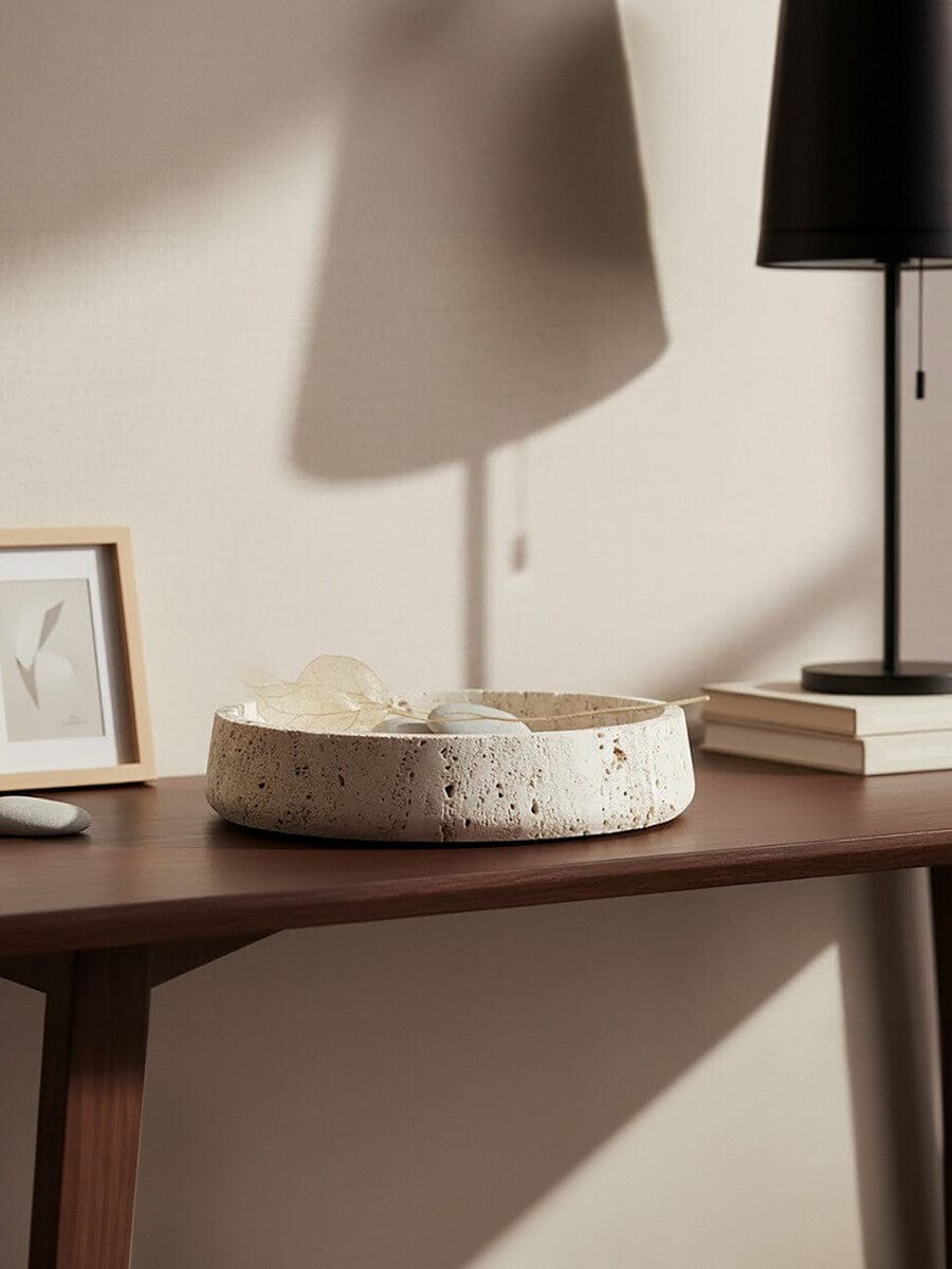 Hamilton Interiors Accessories Tibor Travertine Bowl House of Isabella UK
