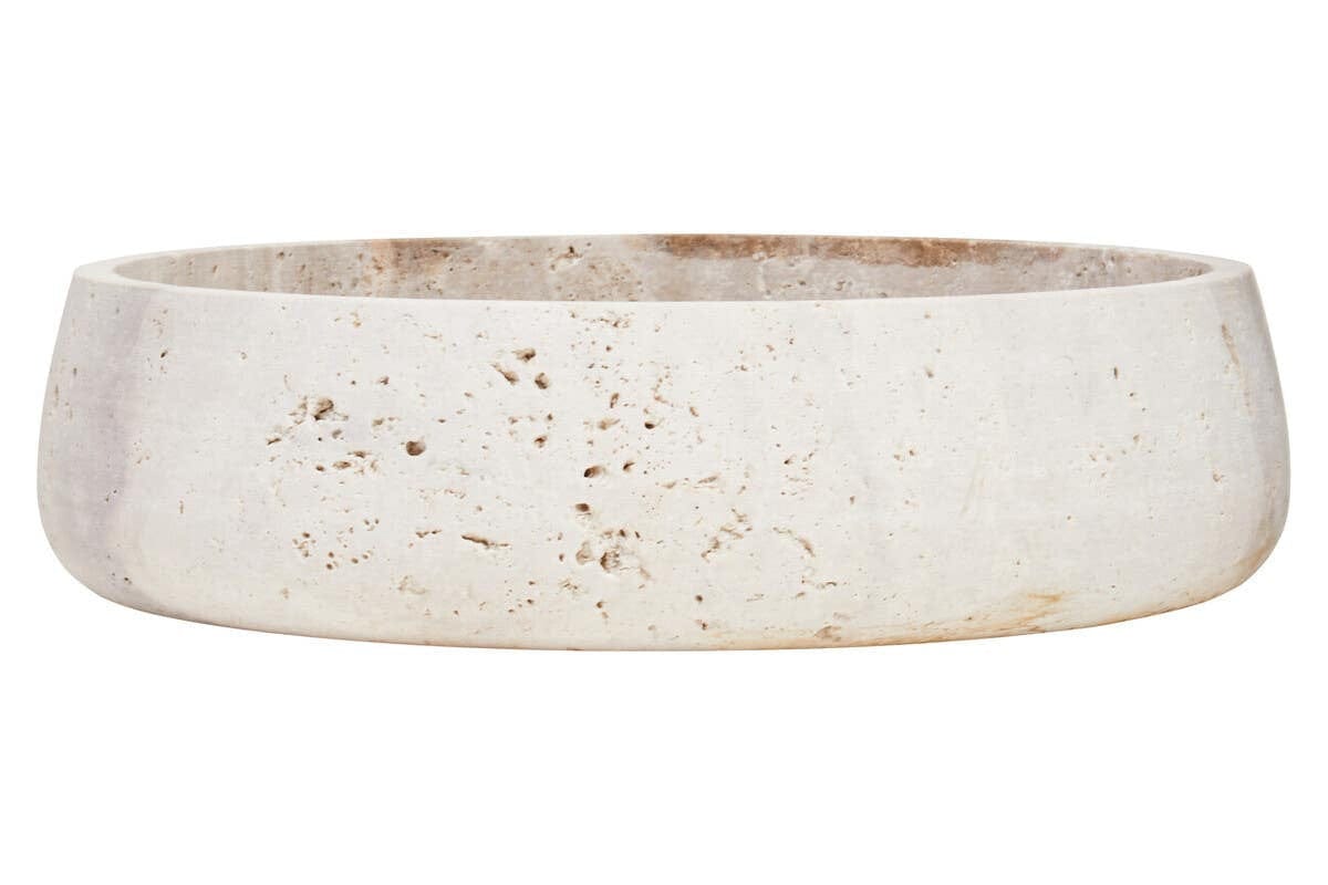 Hamilton Interiors Accessories Tibor Travertine Bowl House of Isabella UK