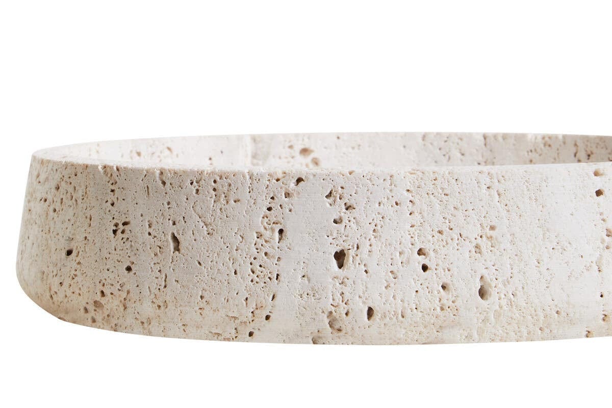 Hamilton Interiors Accessories Tibor Travertine Bowl House of Isabella UK