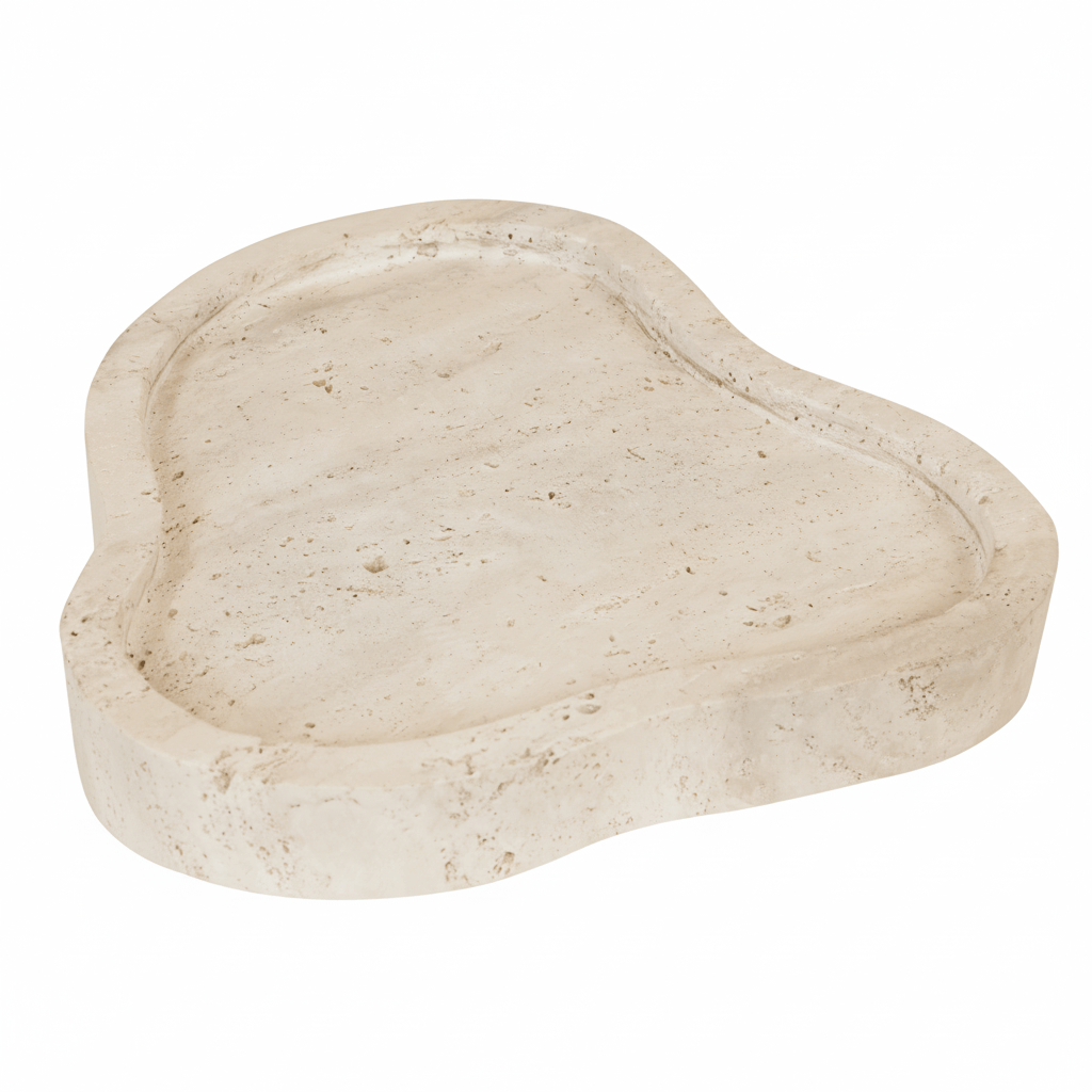 Hamilton Interiors Accessories Tibor Travertine Irregular Tray House of Isabella UK