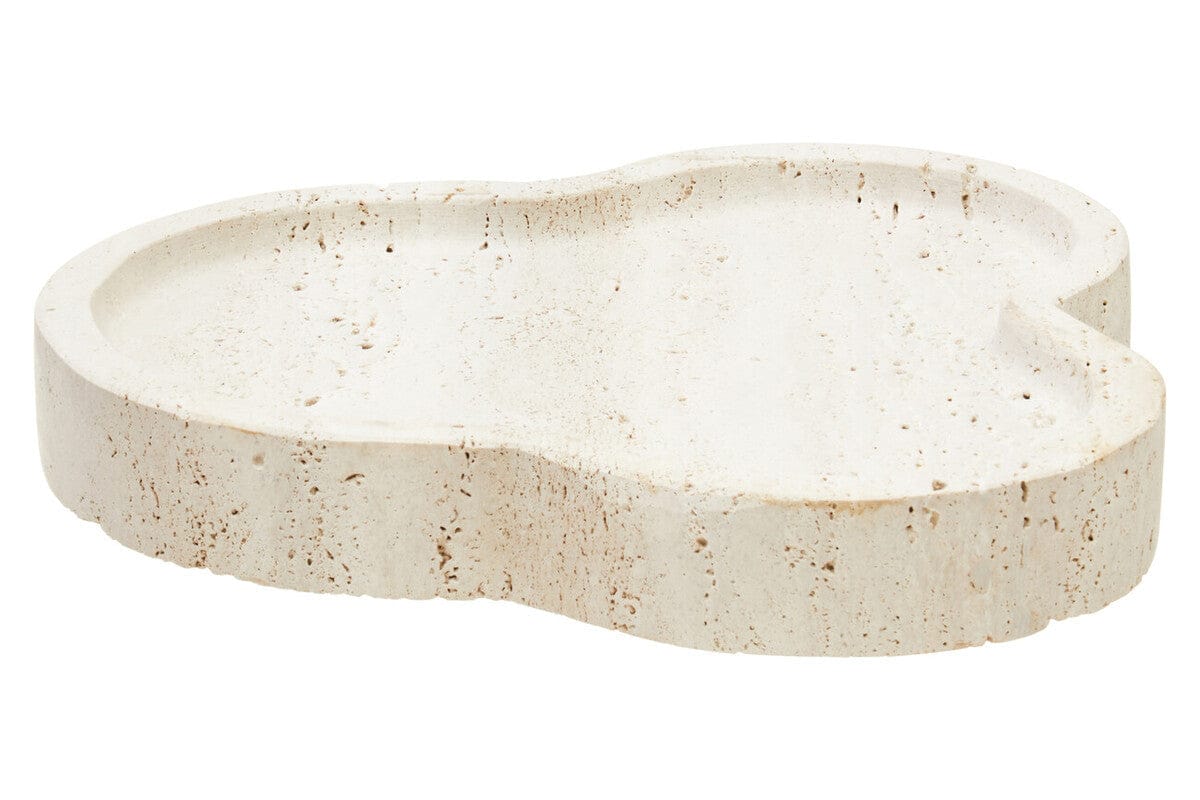 Hamilton Interiors Accessories Tibor Travertine Irregular Tray House of Isabella UK