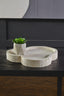 Hamilton Interiors Accessories Tibor Travertine Irregular Tray House of Isabella UK
