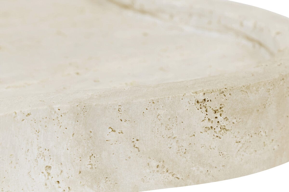 Hamilton Interiors Accessories Tibor Travertine Irregular Tray House of Isabella UK