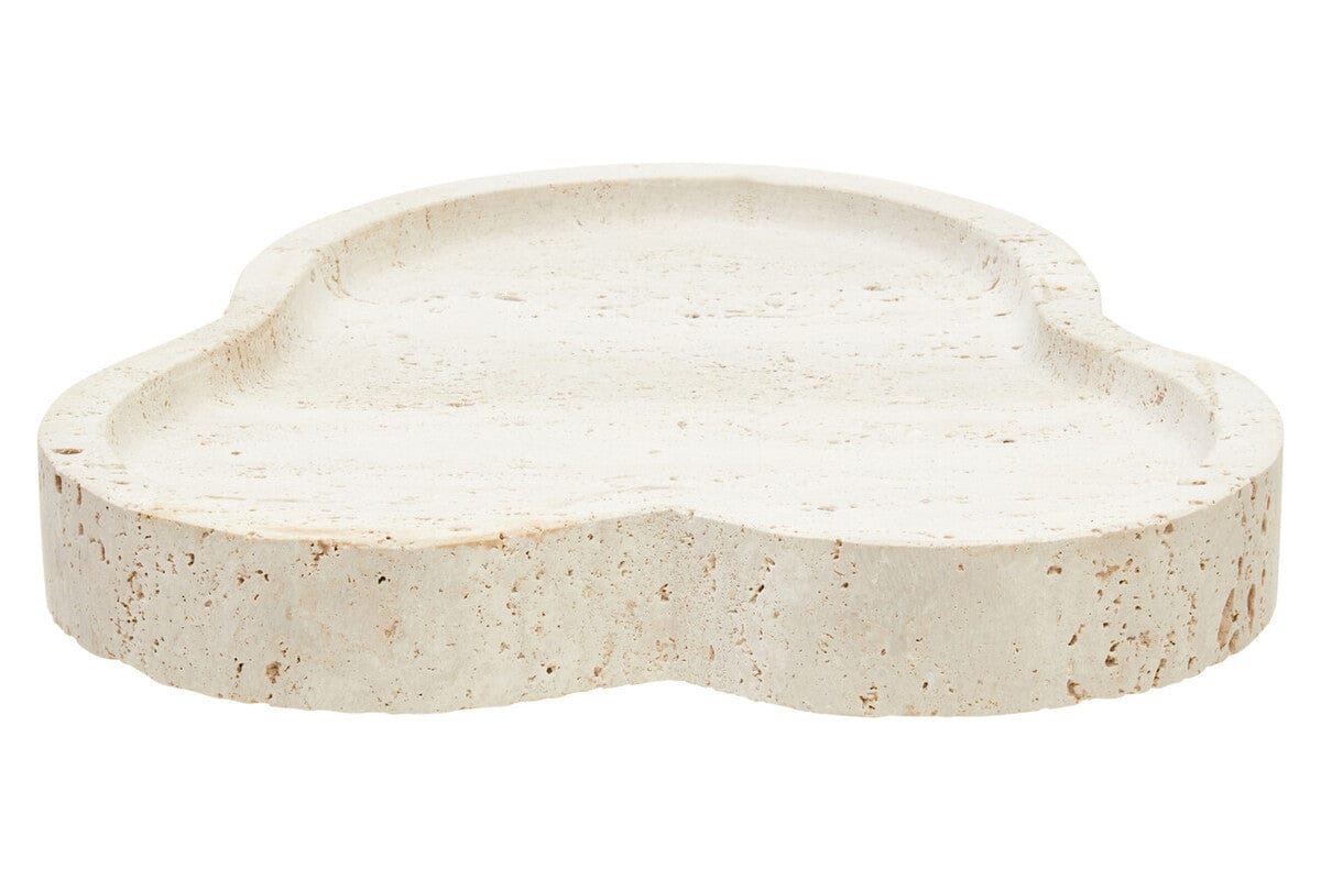 Hamilton Interiors Accessories Tibor Travertine Irregular Tray House of Isabella UK