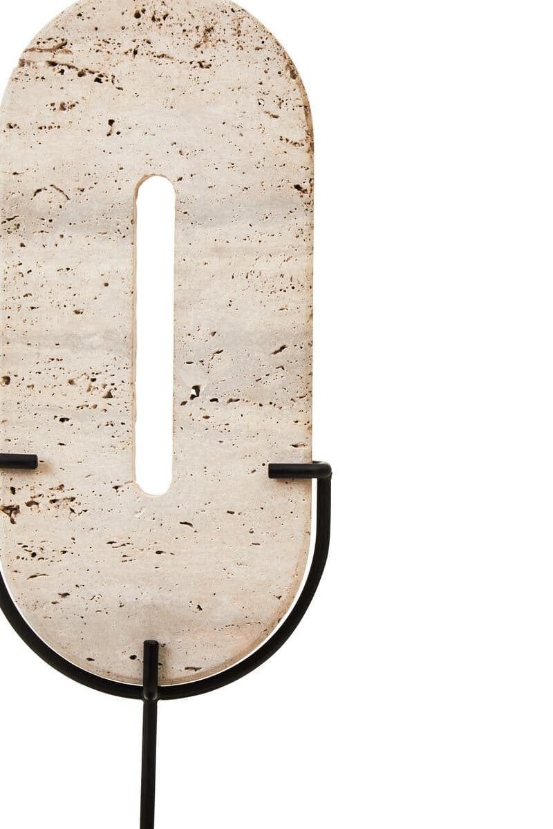 Hamilton Interiors Accessories Tibor Travertine Large Sculpture House of Isabella UK