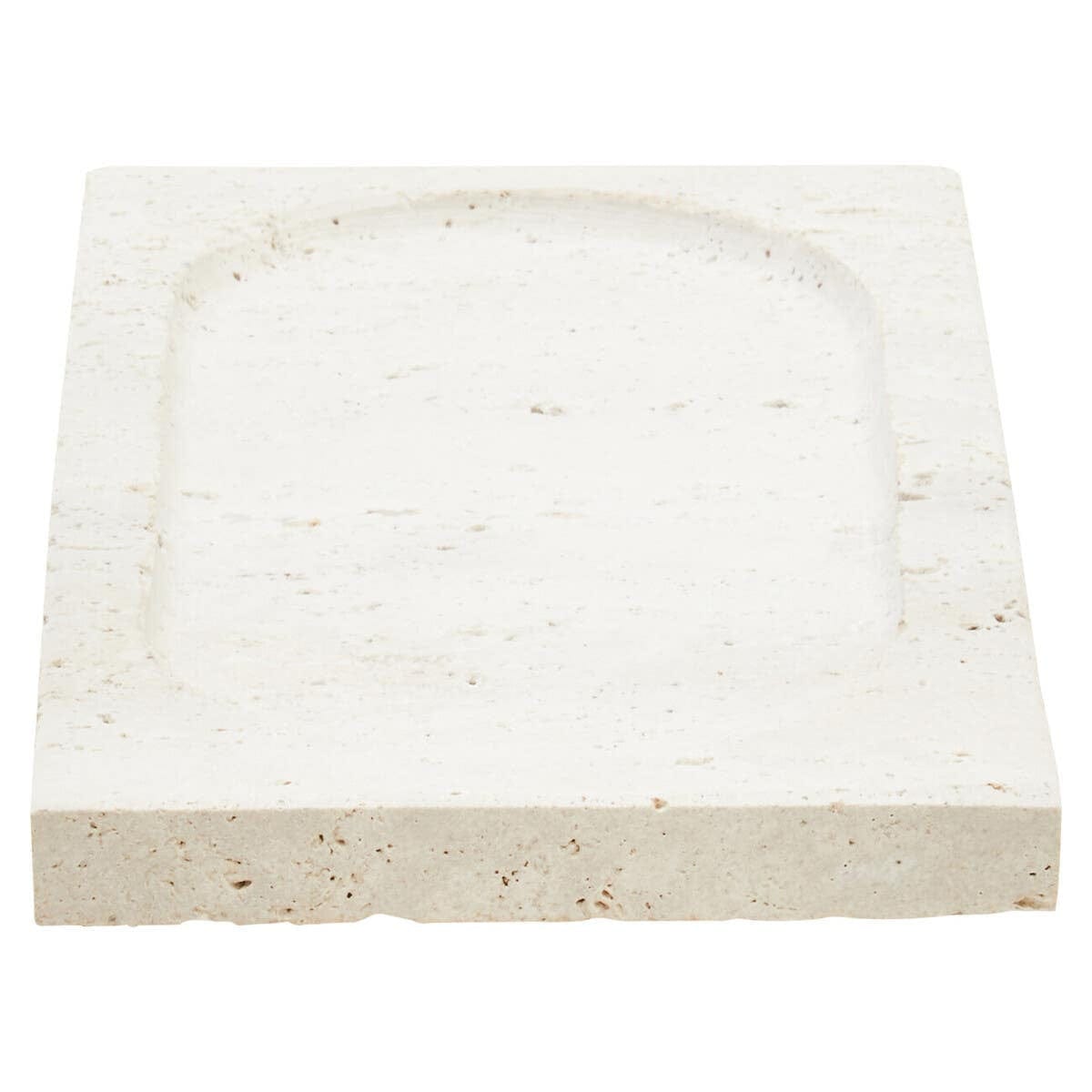 Hamilton Interiors Accessories Tibor Travertine Rectangular Decorative Tray House of Isabella UK