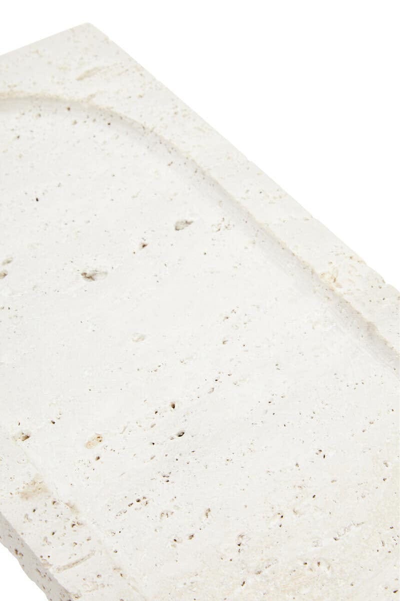 Hamilton Interiors Accessories Tibor Travertine Rectangular Decorative Tray House of Isabella UK
