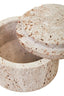 Hamilton Interiors Accessories Tibor Travertine Round Trinket Box House of Isabella UK