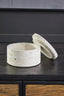 Hamilton Interiors Accessories Tibor Travertine Round Trinket Box House of Isabella UK