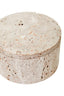 Hamilton Interiors Accessories Tibor Travertine Round Trinket Box House of Isabella UK