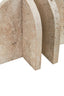 Hamilton Interiors Accessories Tibor Travertine Set of 2 Arched Bookends House of Isabella UK