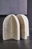 Hamilton Interiors Accessories Tibor Travertine Set of 2 Arched Bookends House of Isabella UK