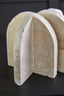 Hamilton Interiors Accessories Tibor Travertine Set of 2 Arched Bookends House of Isabella UK