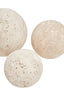 Hamilton Interiors Accessories Tibor Travertine Set of 3 Deco Balls House of Isabella UK